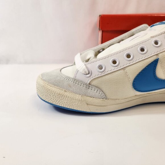 Nike Meadow 7342 White/Light Blue 1980s NEW OLD STOCK Mens Size 8 1/2 - Picture 3 of 16